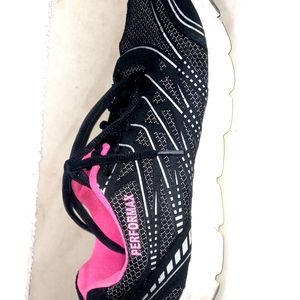 PERFORMAX Black Sneakers For Girls