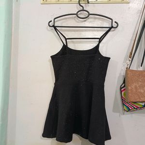 Black Shimmer Dress Party Wear