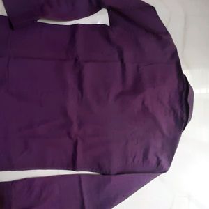 Men Purple causal Shirt (M)