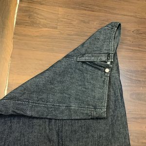 Y2K Long Denim Skirt