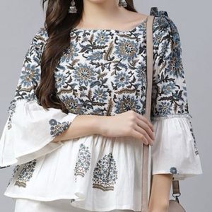 Beautiful Printed Women Peplum Top