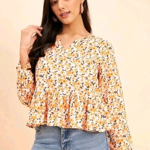 Price Drop New Orange Full Sleeves Top 🧡