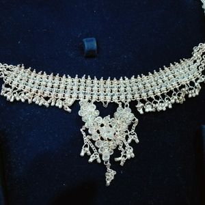 Silver Colour Necklace Set