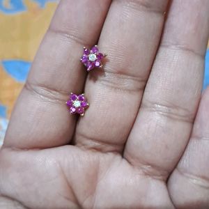 Pink Stone Stud