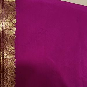 Mysore Crepe Silk Sari