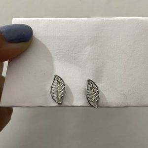 Silver Leaf Earrings