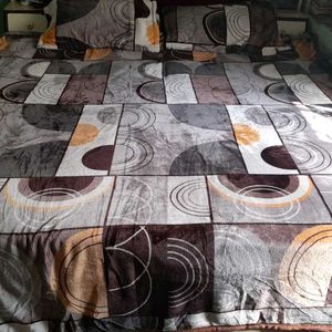 Woolen Bedsheet Double Bed Wth Pillow Cover