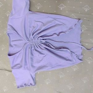 LAVENDER BUTTERFLY TOP