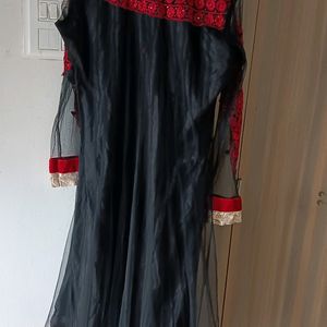 Black Party Wear Long Gown