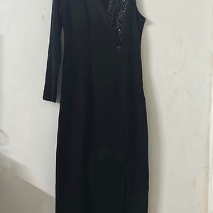 Black Embellished Bodycone Partywear Dress