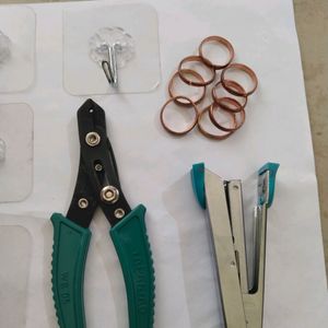 Tools (Hooks,wire Cutter,Stapler,Copper Rings)