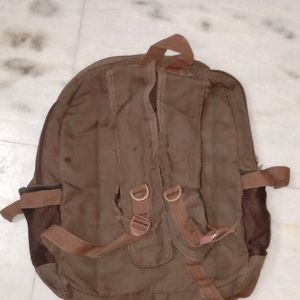 6 Chains Brown School Bag