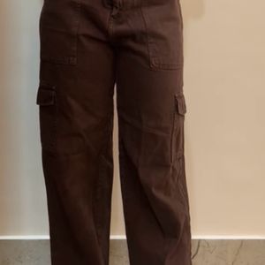 Brown Cargo Jeans