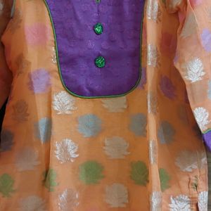 Chanderi Silk Kurti