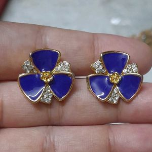 Violet Stone Studs