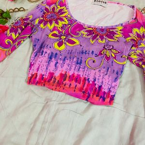 Pinterest inspired fitted multicoloured top