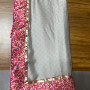 Satin Silk Saree With Ready made Blouse