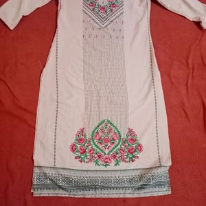 Vamsi Geometric Printied Straight Kurta