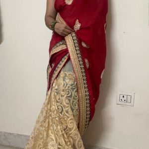 Designer Double Shade Saree