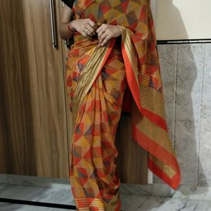 Good And ,Printed Saree