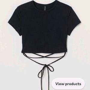 H&M Tie-Detail Crop Top