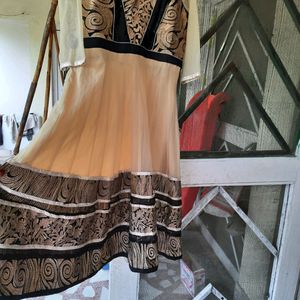 net anarkali suit