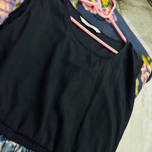 Black Printed 👗 Dress
