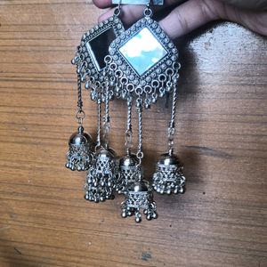 Heavy Mirror Jhumka