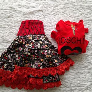 Red Dress Set (Girl's)