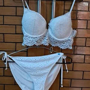 Combo Of Four Imported Fabric  Hnm  Bra N Panty