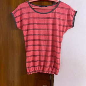 Pink Strip T- Shirt