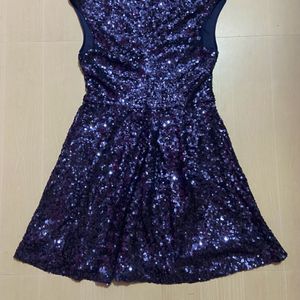 Forever 21 Exclusive Sequin Navy Blue Dress Women'