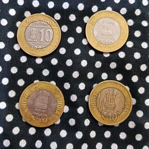 10 Ruppee Smarak Coins