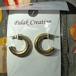 3 Pairs Golden Earrings