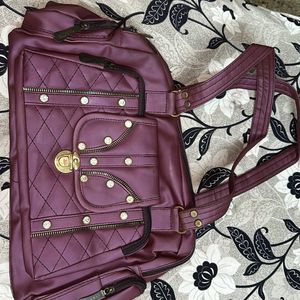 Purple Studed Handbag