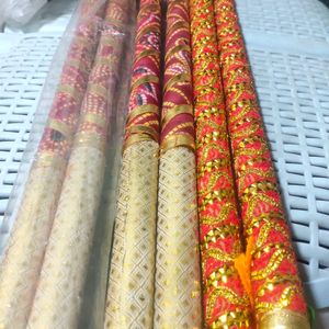 New Garba 3 Pair Sticks Dandiya Total 6