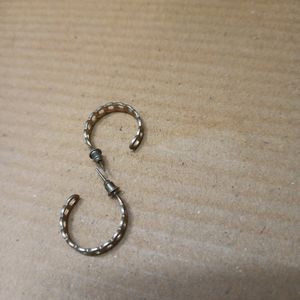 Chain Design Half Hoop Earrings