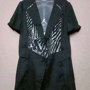 Black Colour Long Top Shirt (Women's)