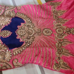 Pink Anarkali Kutra Set