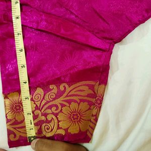 Silk Saree With Stitched Blouse