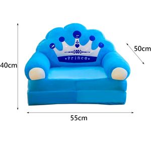 Kids Prince Theme Folding Sofa Arm Chair