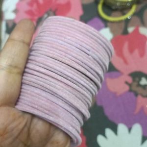 Light Pink Velvet Bangles