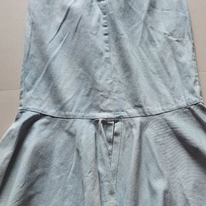 Blue Flared Partywear Skirt