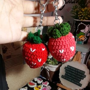 Set of Strawberry Keychain