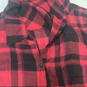 Checkered Red and Black Shirt