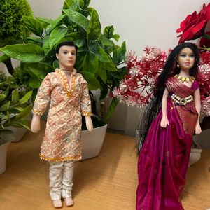 Couple Doll With Saree Punjabi