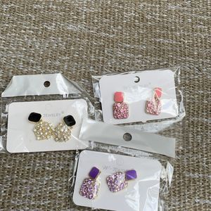 3 Pintresty Korean Combo Earings