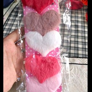 heart fur clips