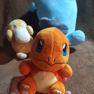 Pokemon - Pack of 3 (PSYDUCK,CHARMANDER,Wobbuffet)