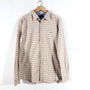 Beige Checked Shirt(Men’s)